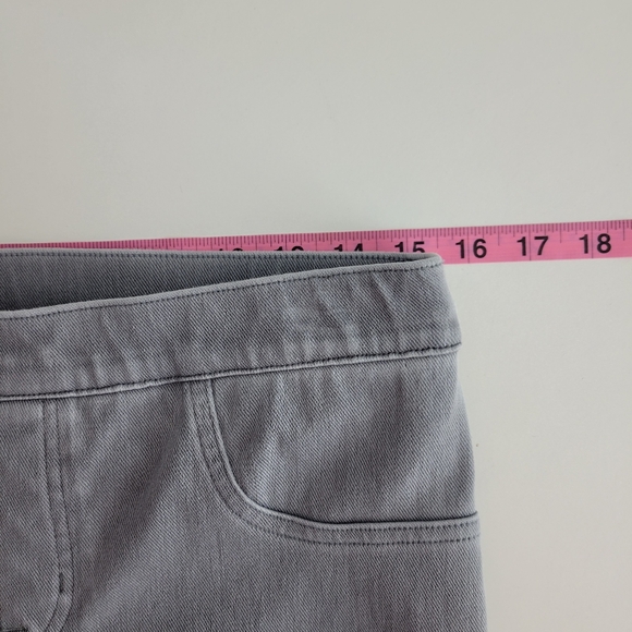 Spanx Jeanish High Waist Ankle Pull On Elastic Waist Stretch Jeggings Grey - Picture 10 of 13